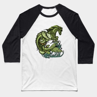 selkie, kelpie. hippocampus, sea horse Baseball T-Shirt